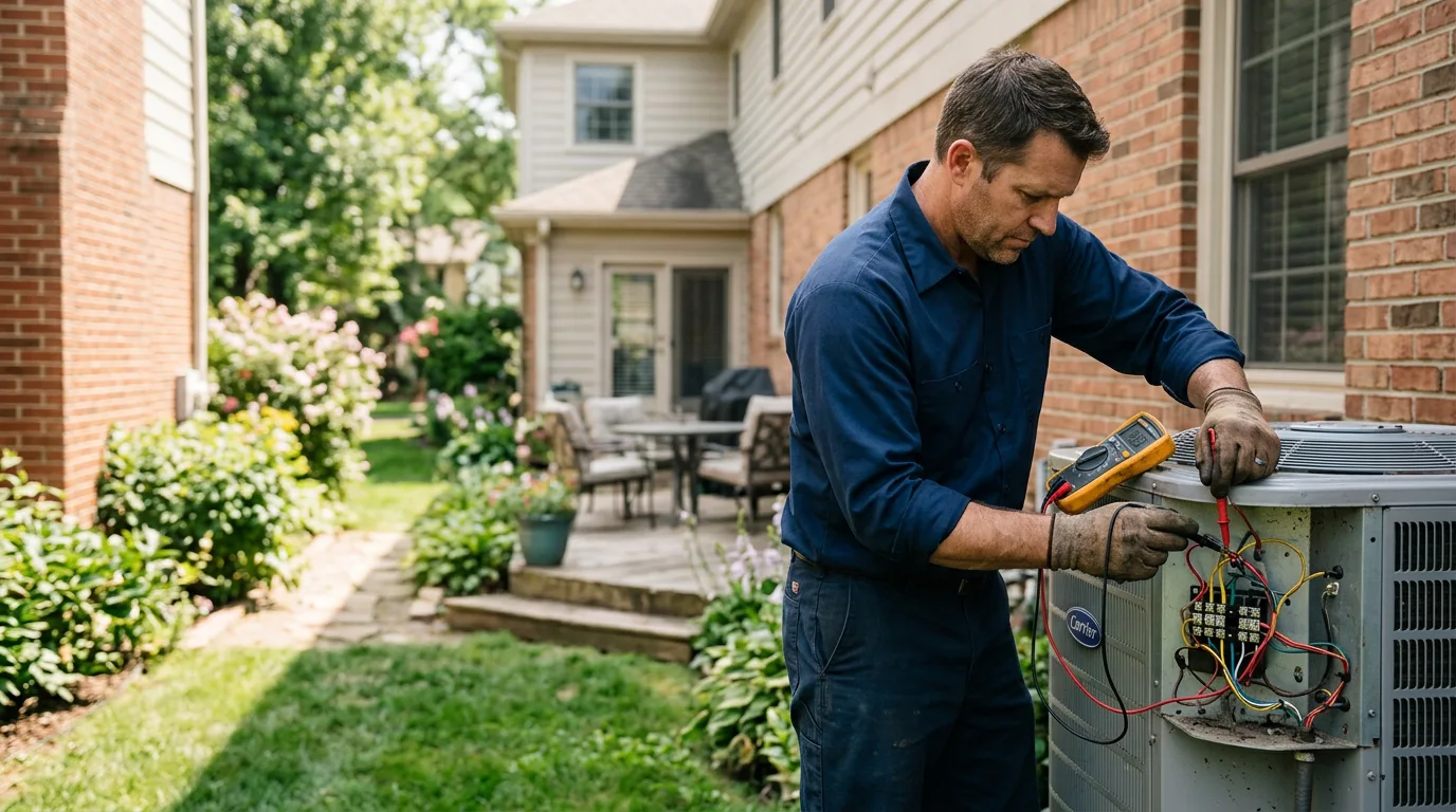 HVAC technician working near South Glastonbury, CT
